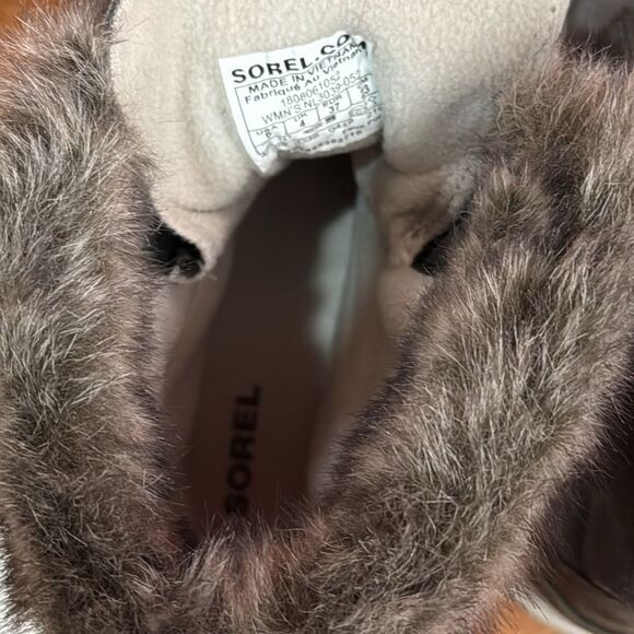 Sorel Women's Gray Fur-Trimmed Boots size 6 - Picture 9 of 11